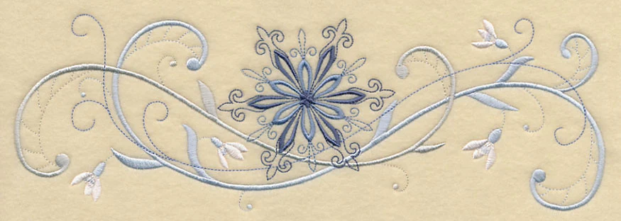 Snowflake Potpourri Border