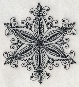 Snowflake Symphony 1 (Blackwork) - Image 4
