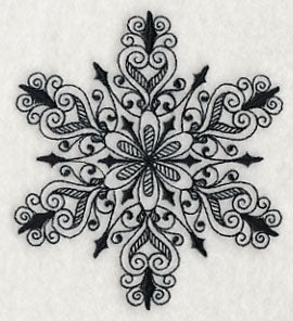 Snowflake Symphony 3 (Blackwork) - Image 4