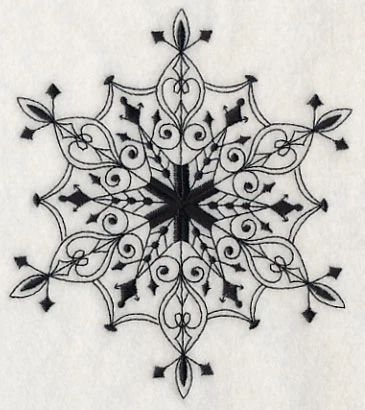 Snowflake Symphony 6 (Blackwork) - Image 3