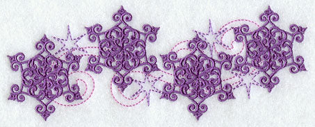 Snowflakes and Stars Border - Image 2