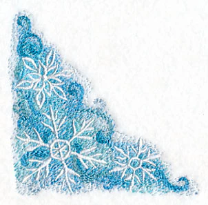 Snowflakes in Watercolor Corner - Image 3