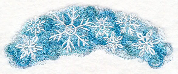 Snowflakes in Watercolor Spray - Image 3