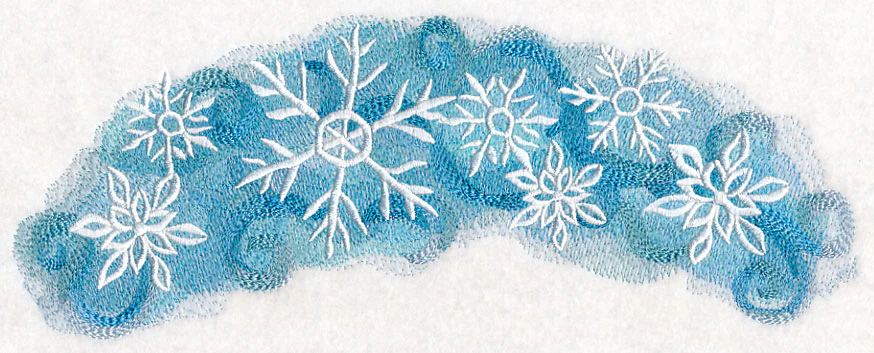 Snowflakes in Watercolor Spray - Image 5