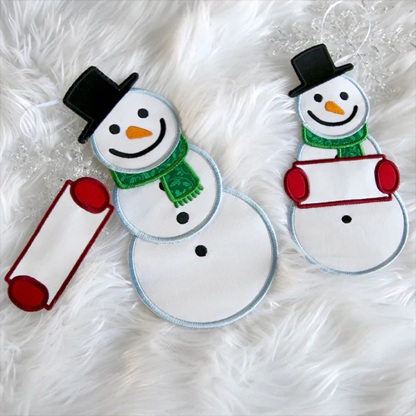 Snowman Door Hanger (In-the-Hoop) - Image 5