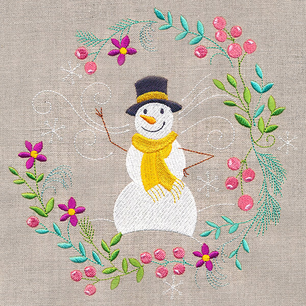 Snowman in Winter Botanicals 3 - Image 3