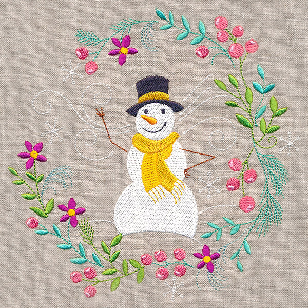Snowman in Winter Botanicals 3 - Image 5
