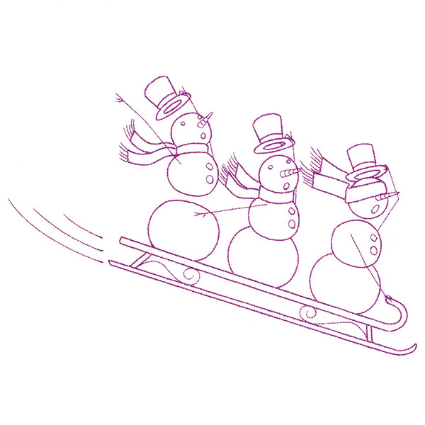 Snowmen Adventures - Sledding - Image 5