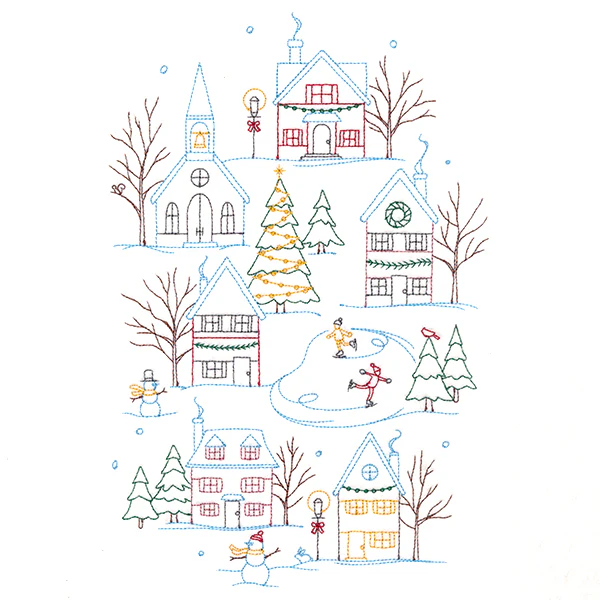 Snowy Christmas Village
