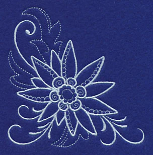 Snowy Edelweiss Corner Filigree - Image 3