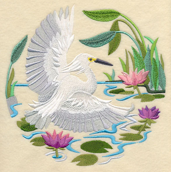 Snowy Egret Scene - Image 2