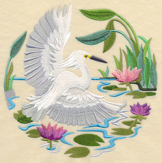 Snowy Egret Scene - Image 6