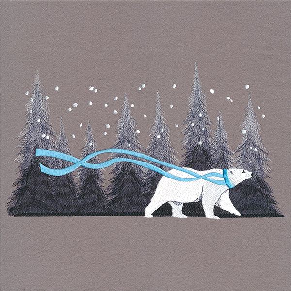 Snowy Forest Polar Bear - Image 5