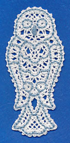 Snowy Owl Bookmark (Battenburg Lace) - Image 2