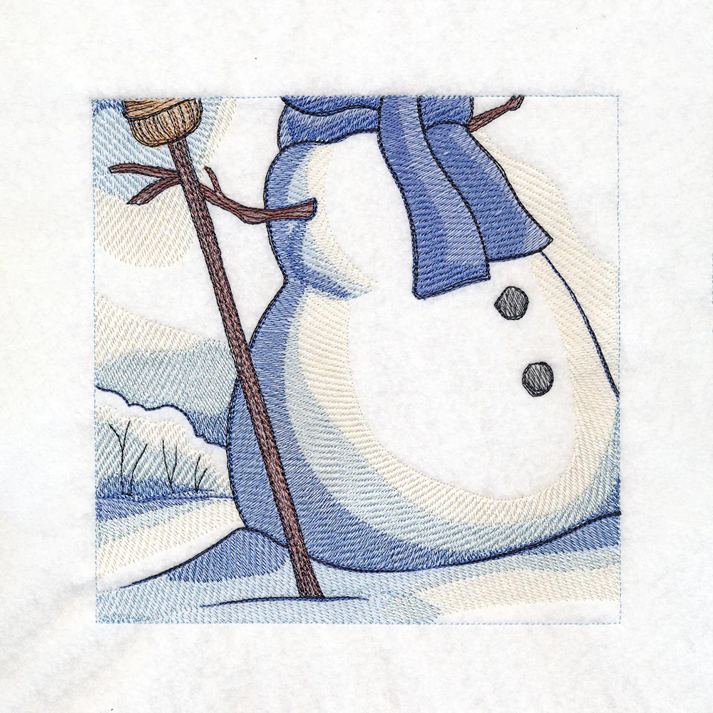 Snowy Winter Cottage Scene - Image 14