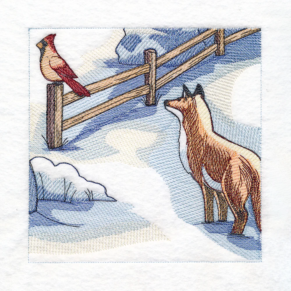 Snowy Winter Cottage Scene - Image 15