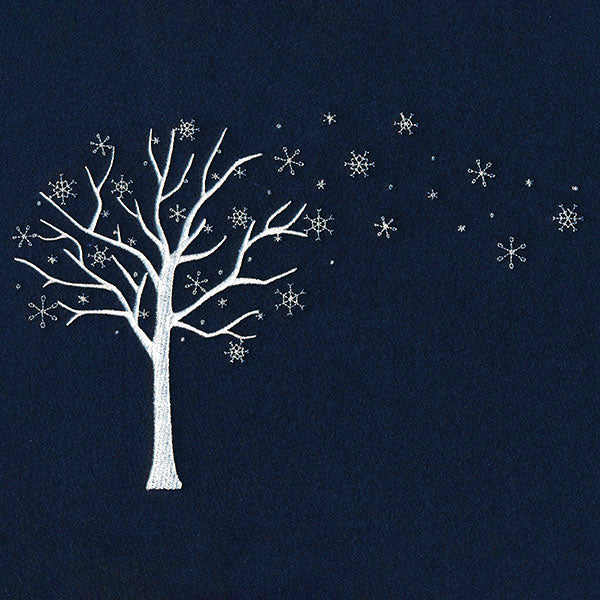 Snowy Winter Tree (Whitework) - Image 3