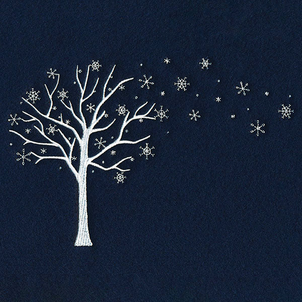 Snowy Winter Tree (Whitework) - Image 5