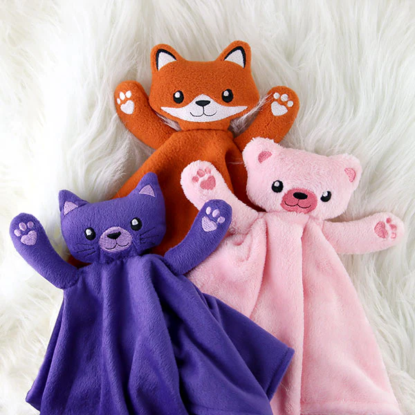 Snuggles and Smiles Stuffed Cat Blanket Buddy (In-the-Hoop) - Image 2