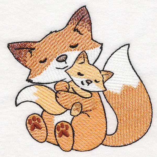 Snuggling Foxes - Image 3