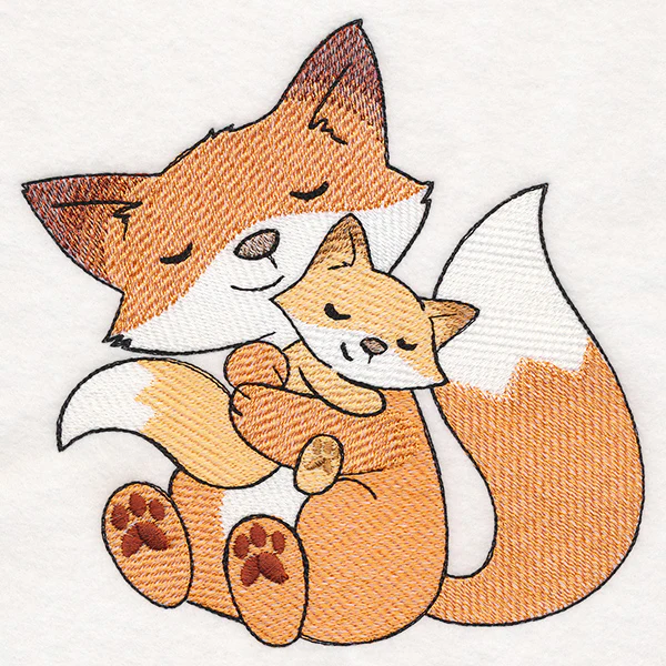 Snuggling Foxes - Image 4
