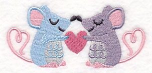 Snuggling Mouse Couple - Image 3
