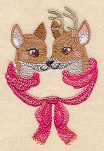 Snuggling Winter Deer - Image 4