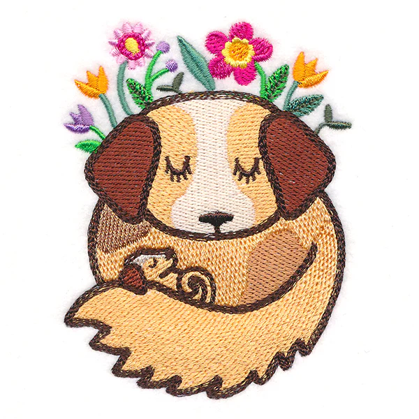 Snuggling Woodland Dogs - Image 3