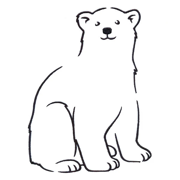 Snuggly Winter Polar Bear - Image 2