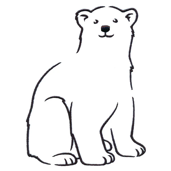 Snuggly Winter Polar Bear - Image 3