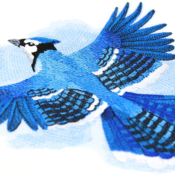 Soaring Blue Jay in Watercolor - Image 6