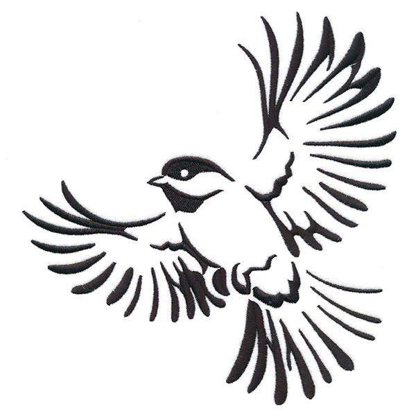 Soaring Chickadee in Flight