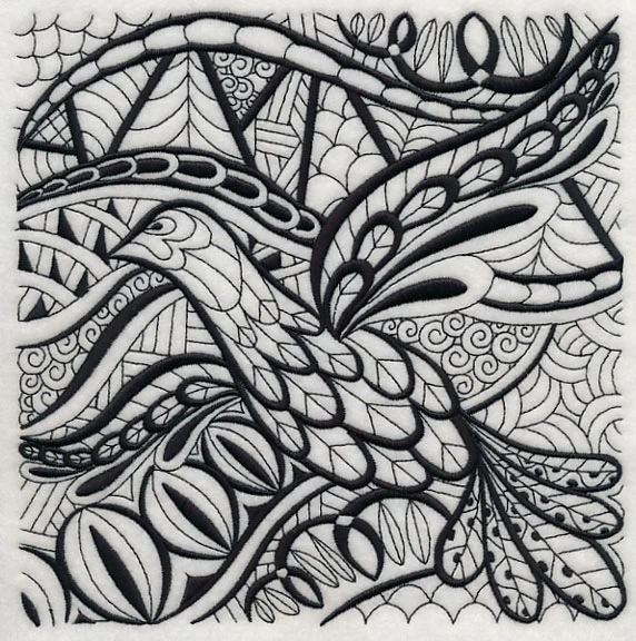 Soaring Elegance (Blackwork)
