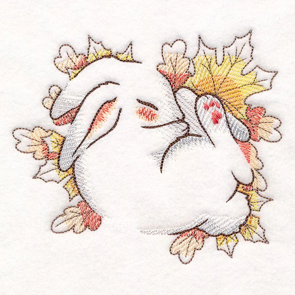 Soft Sleepy Autumn Bunny - Image 7