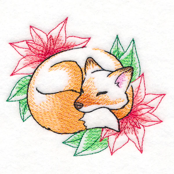 Soft Sleepy Christmas Fox - Image 5