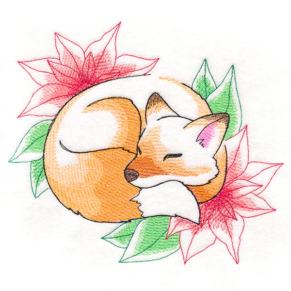 Soft Sleepy Christmas Fox - Image 6