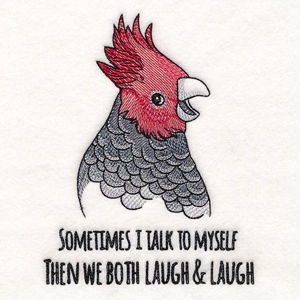 Sometimes I Talk To Myself Cockatoo - Image 3