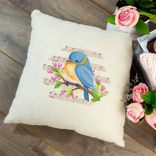 Songbird Bluebird in Watercolor - Image 2