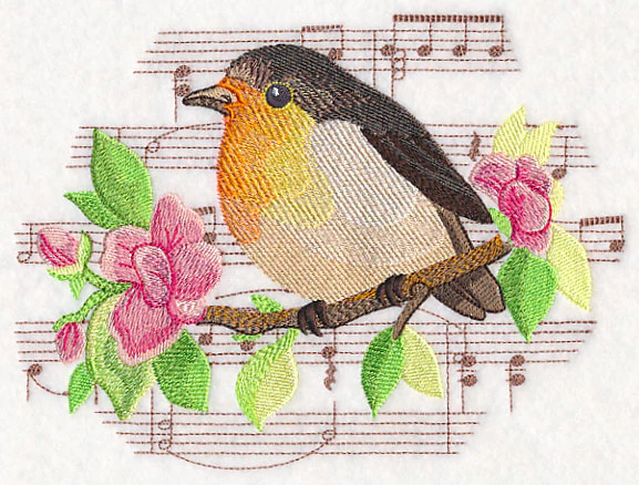 Songbird European Robin in Watercolor - Image 2