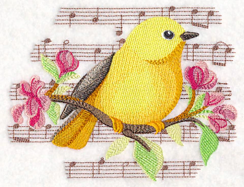 Songbird Yellow Warbler in Watercolor - Image 3