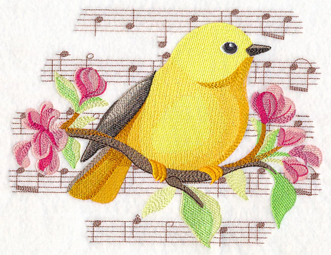 Songbird Yellow Warbler in Watercolor - Image 4