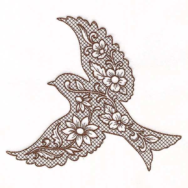Southwest Flowers Bird (Trapunto) - Image 2