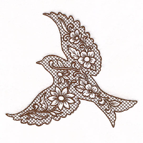 Southwest Flowers Bird (Trapunto) - Image 3