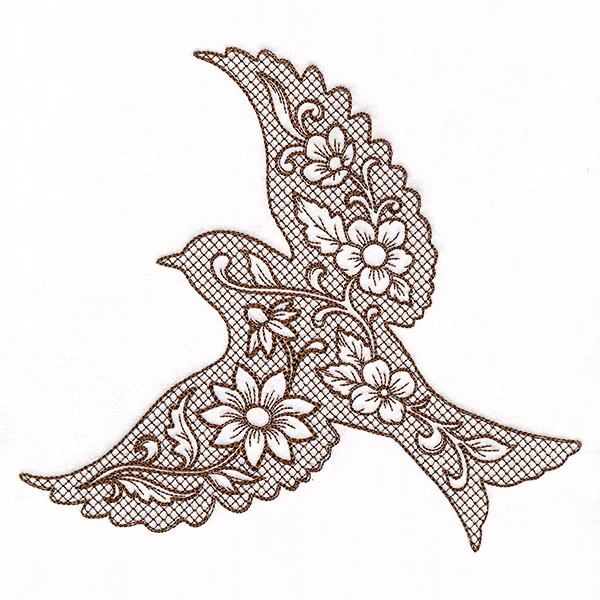Southwest Flowers Bird (Trapunto) - Image 4