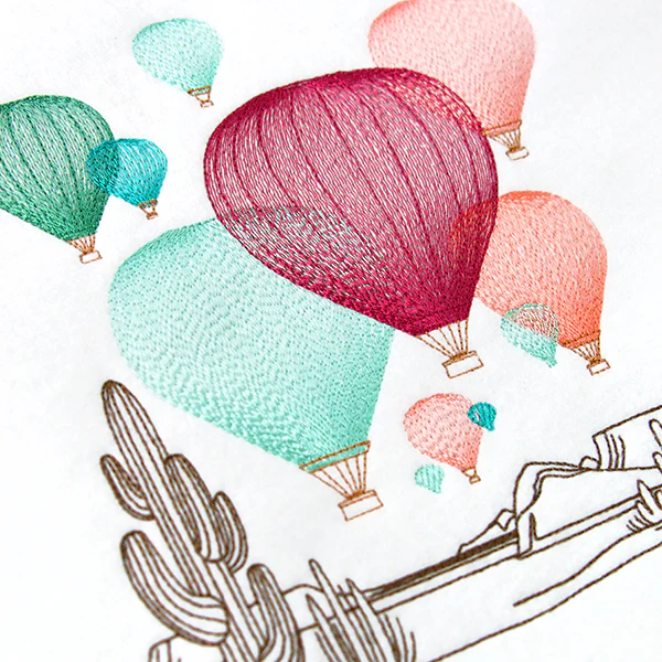 Southwest Hot Air Balloon Scene - Image 2