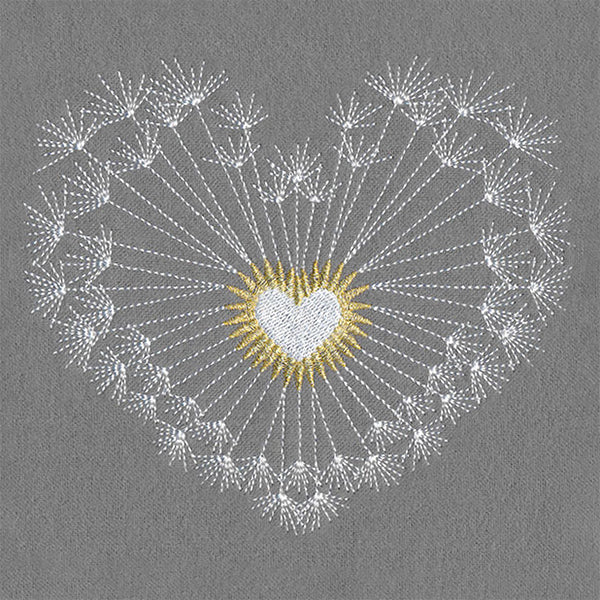 Sparkling Dandelion Heart - Image 3