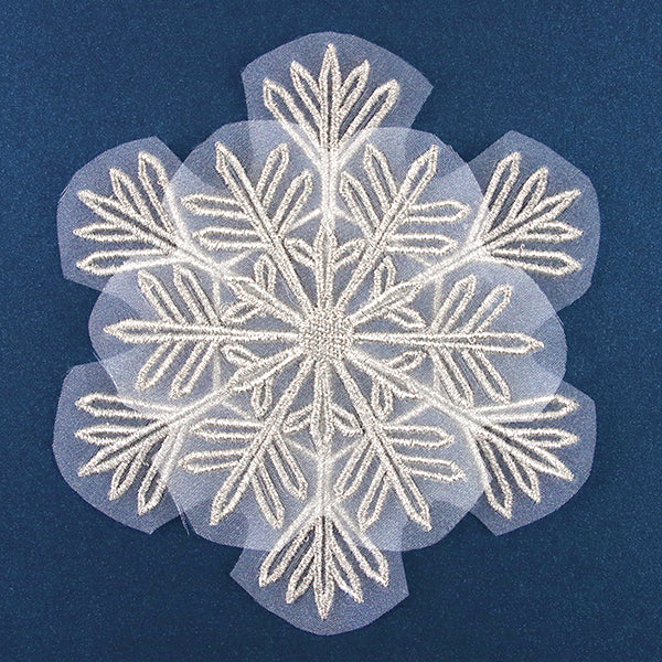 Sparkling Snowflake (Organza) - Image 4