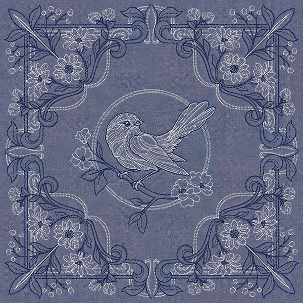 Sparrow & Flowers Pillow Pair - Image 47