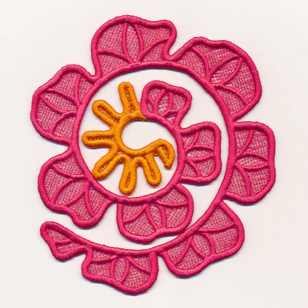 Spiral Peony in 3D (Lace) - Image 2