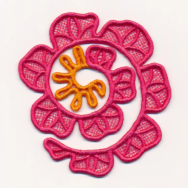 Spiral Peony in 3D (Lace) - Image 6